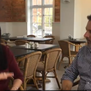 Lesley Powell - The Breeze Cafe Bosham talks business with Andreas Coach ActionCOACH based in Portsmouth