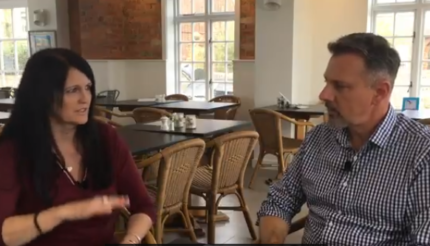 Lesley Powell - The Breeze Cafe Bosham talks business with Andreas Coach ActionCOACH based in Portsmouth