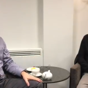 Clive Loseby from Access by Design talking business with Andreas Nest ActionCOACH based in Portsmouth