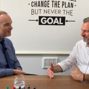 Dan Heelan from Heelan Associates Advanced and Get Noticed talking business with Andreas Nest ActionCOACH based in Portsmouth
