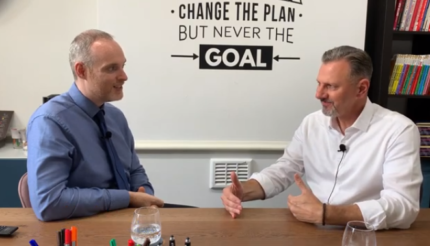 Dan Heelan from Heelan Associates Advanced and Get Noticed talking business with Andreas Nest ActionCOACH based in Portsmouth