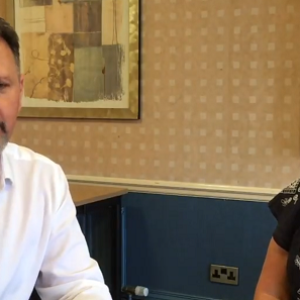 Andreas Nest with Lynn Osborne of Clarity Care Consulting